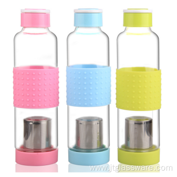 Carrying Loops Glass water Bottle